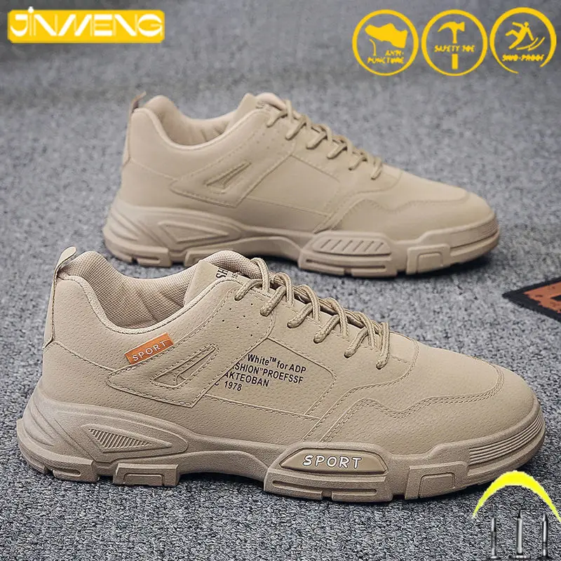 

High Quality Work Safety Shoes Men Women Anti Puncture Sports Breathable Outdoor Running Protective Work Boots