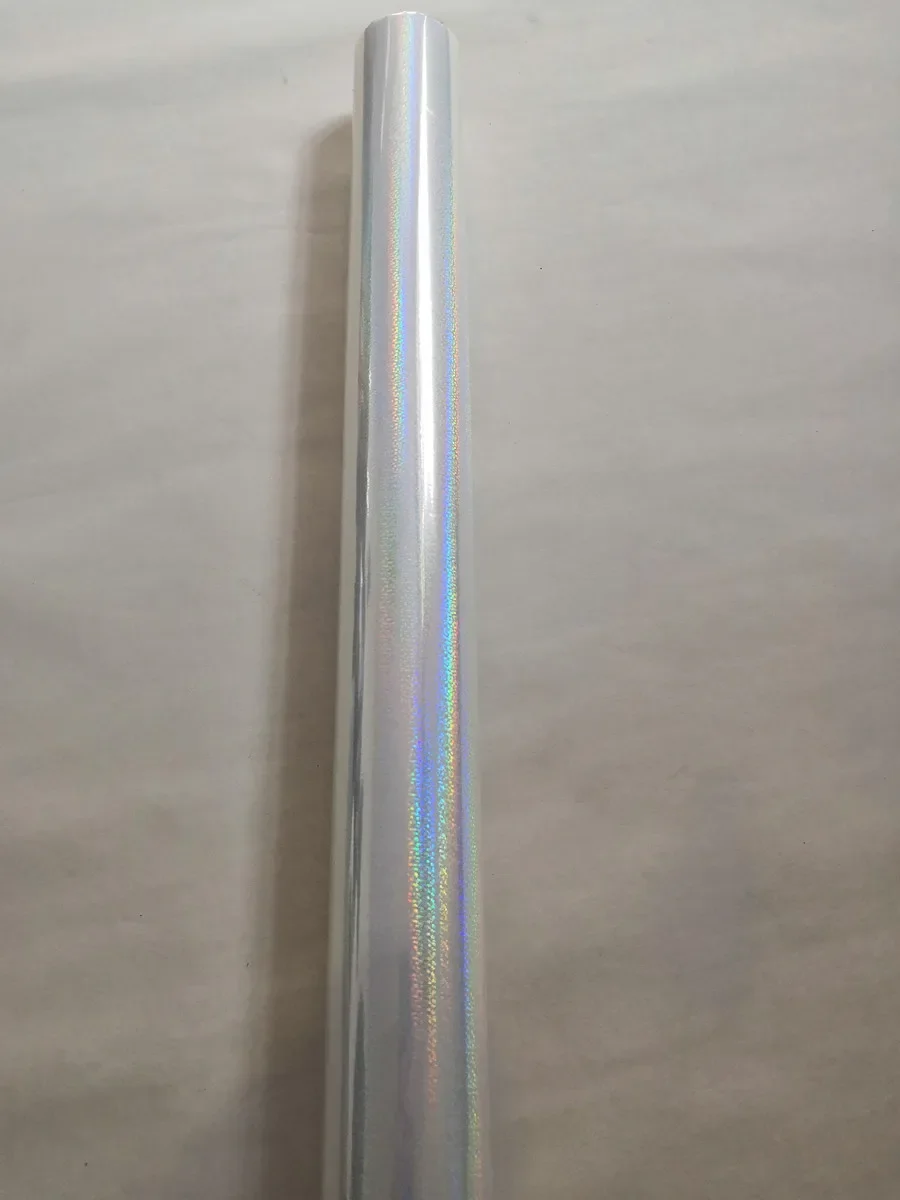 Голографическая фольга прозрачная для тиснения с кристаллами горячий пресс на