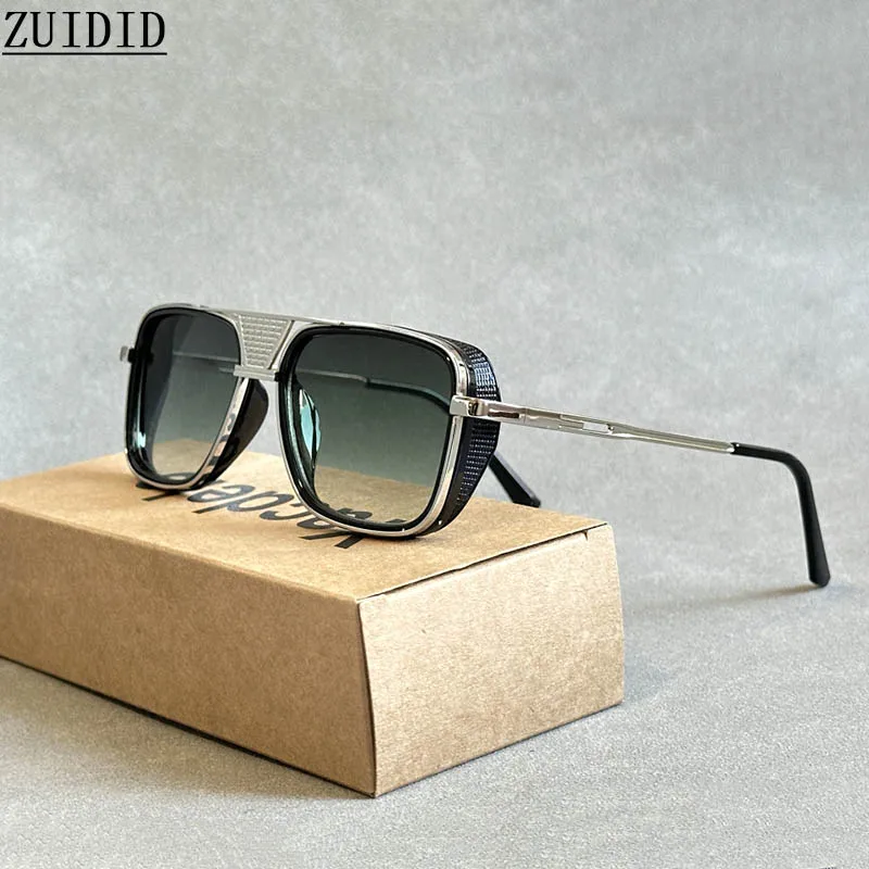 Солнцезащитные очки в стиле ретро для мужчин и женщин модные роскошные винтажные