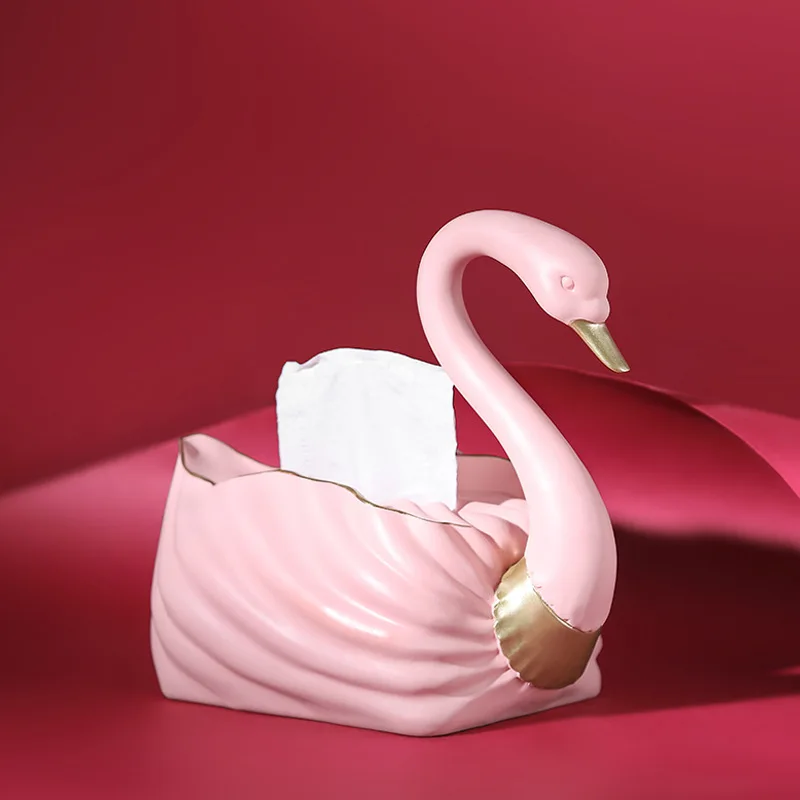 

Nordic simple fashion luxury storage tissue box creative ornaments living room porch dresser animal model paper.