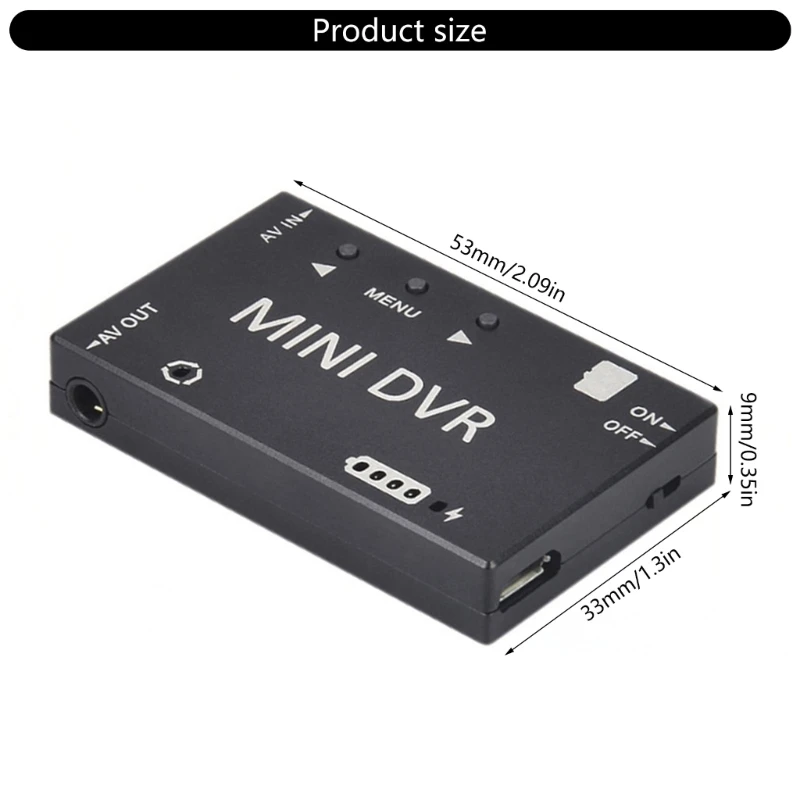 Мини-модуль FPV DVR со встроенным аккумулятором видеозвукозаписывающие устройства