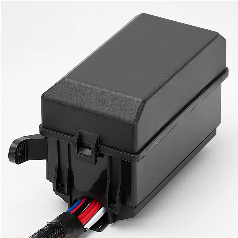 

Car 12-Slot Wired Relay Block 6 Way Blade Fuse Holder 6 Way Relays 4 Pin 12V 40A Metallic Pins with Spade Terminals