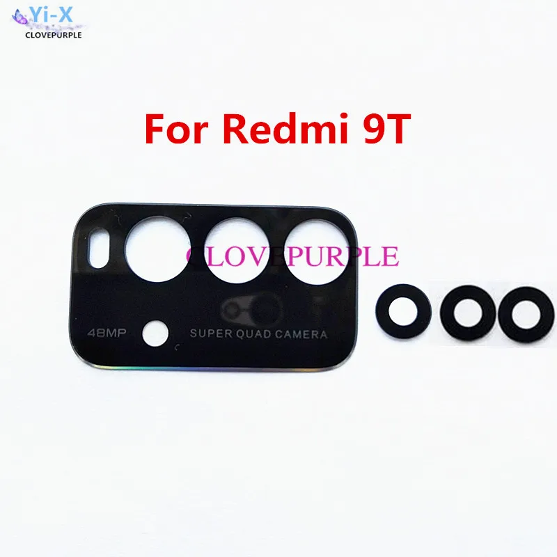New Rear Back Camera Glass Lens with Glue For Xiaomi Redmi 9T
