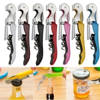 8 colors portable bottle opener abs stainless steel wine corkscrew beer can remover cutter for kitchen tools bar accessoires