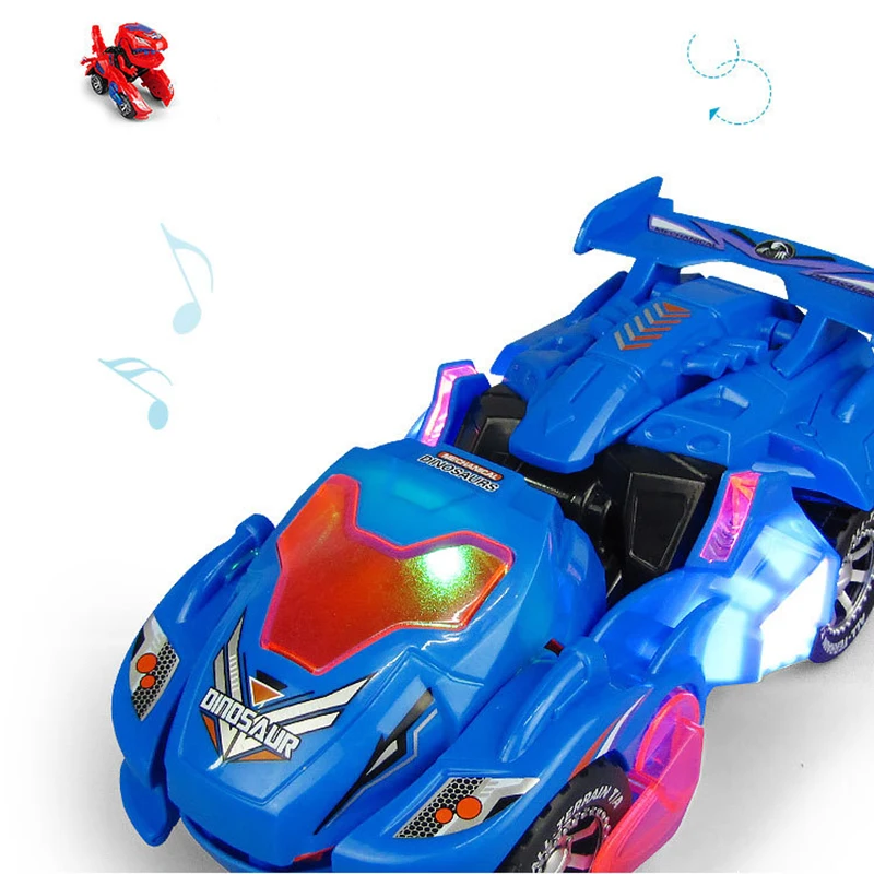 

Transformation Robot Toy Car Action Figure Toys ABS Collision Transforming Model Gift Kids Toy Lights Sounds Gift for Children