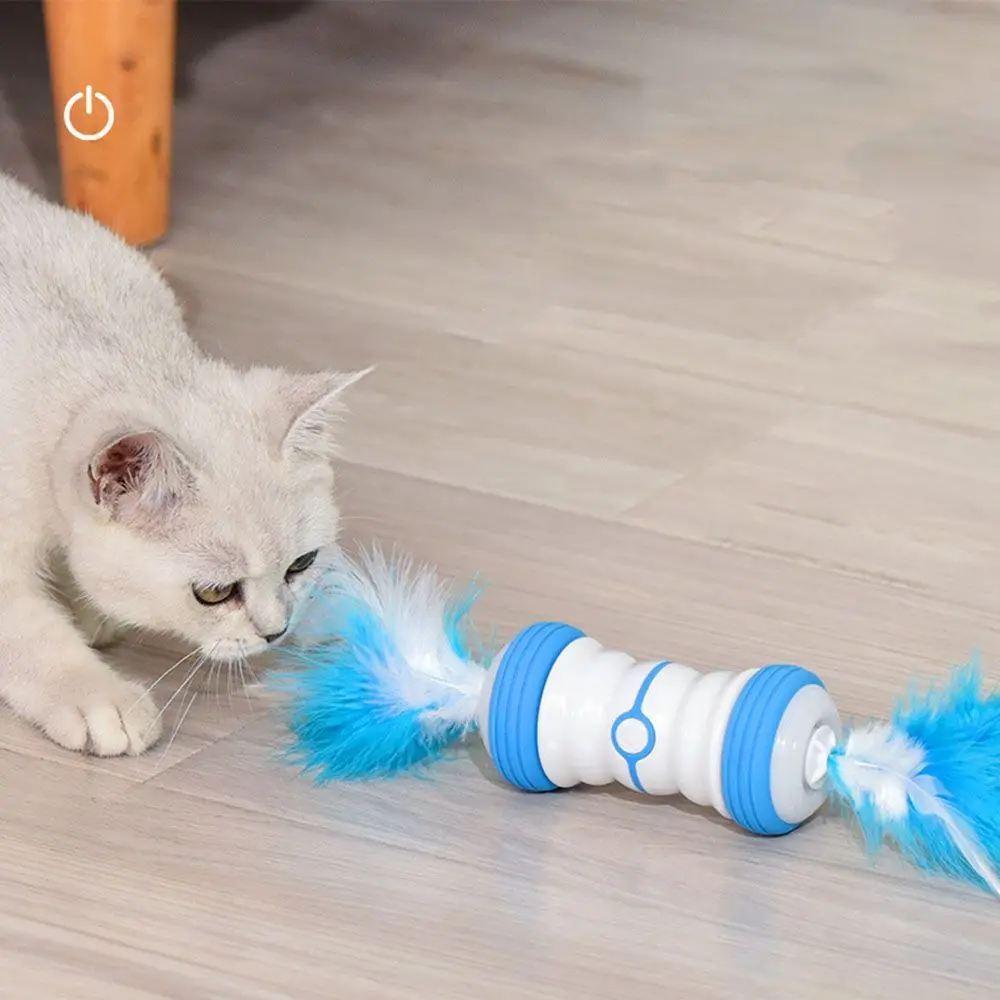 

Automatic Chasing Indoor Exercise Feather for Cats Kitten with Bell Cat Toys Pet Supplies Cat Interactive Toy Cat Feather Toys