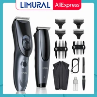limural electric hair trimmer professional hair cutting machine usb charge hair clipper cordless set shaver kit for men