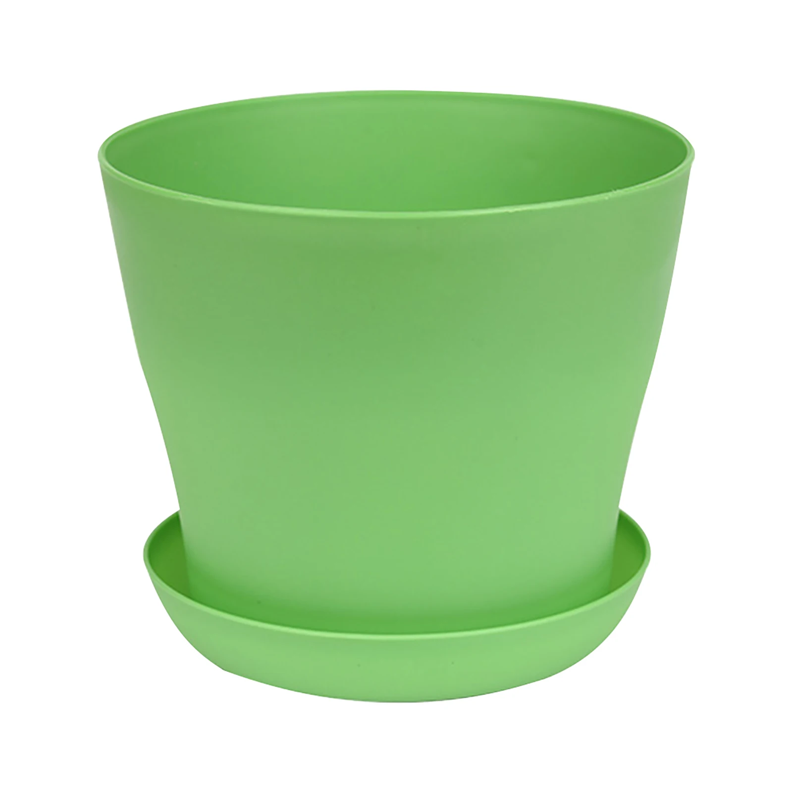 

Home Office Flower Pot Durable Resin Waterproof For Succulent With Tray Colorful Living Room Drainage Hole Desktop Home Decor