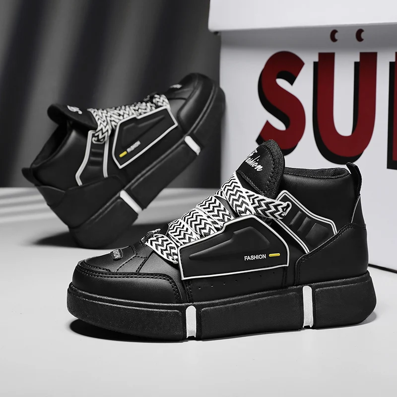 Brand Kids Shoes Fashion Boys High Top Basketball Shoes Lighweight Sport Shoes Kids Sport Tennis Shoes Soft Bottom Running Shoes