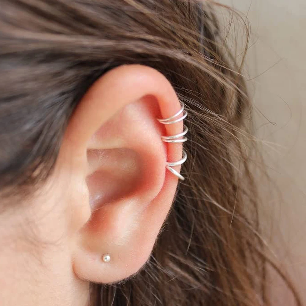 Кольцо в форме подковы с пиками из хирургической стали для пирсинга, ювелирное и