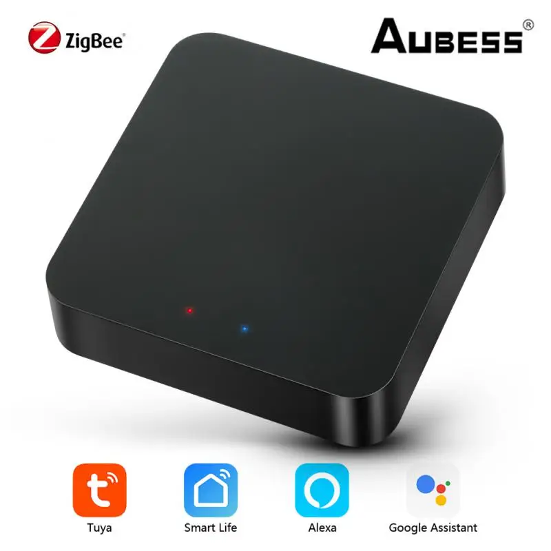

Tuya Zigbee Smart Home Zigbee Gateway Hub Remote Voice Control Zigbee Devices Via Smart Life APP Works with Alexa Google