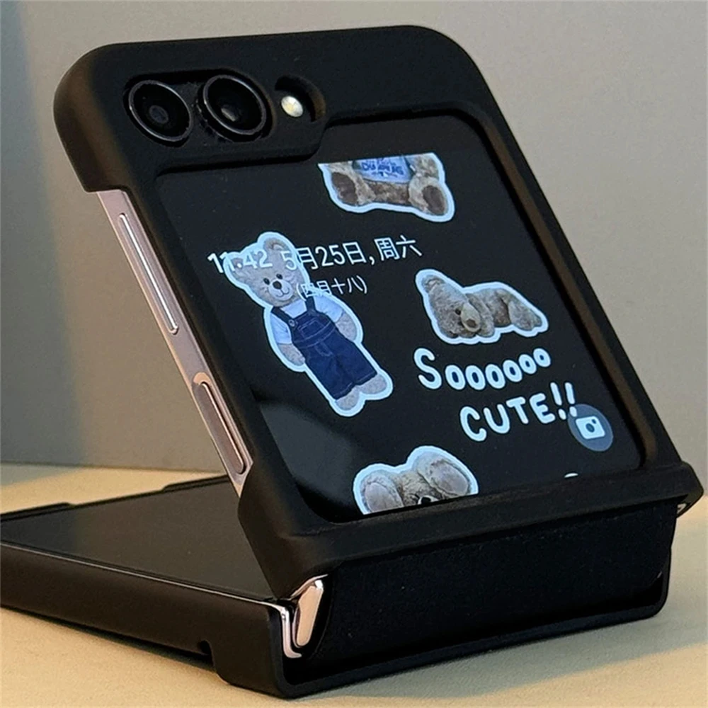 Корейский симпатичный защитный чехол с петлями на запястье для Samsung Galaxy Z Flip 6 Flip5