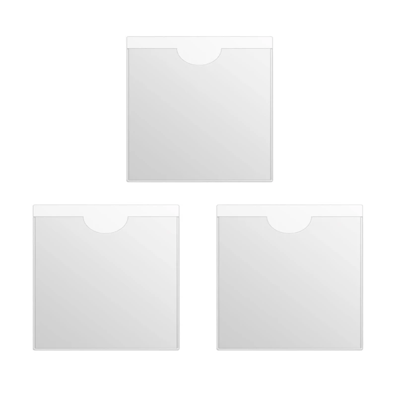 

Clear Self-Adhesive Ticket Note Holders Car Windscreen Pass Holder Note Placard