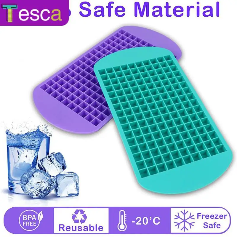 

Mini Small Square Die 160 Grid Ice Making Silicone Mold Ice Machine Mold Foldable Silicone Ice Making Maker Ice Making Tools