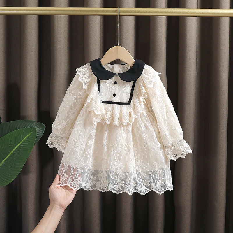 

Spring New Baby Born Girl Clothes Lace Princess Dress For Toddler Girls Baby Clothing Infant Birthday Party Tutu Dresses Dress