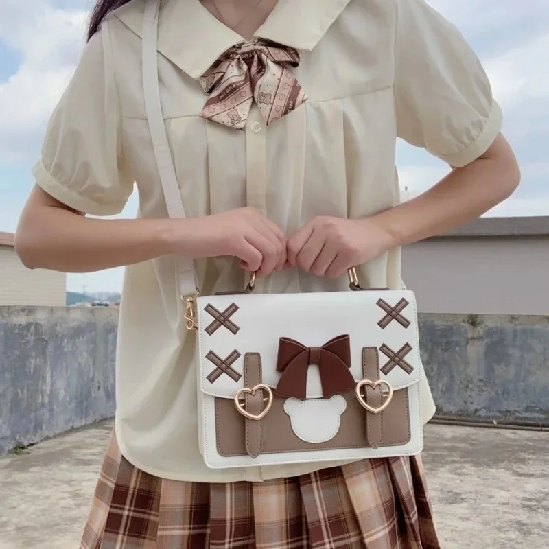 

Jk Uniform Bag Kawaii Lolita Cosplay Handbag Large Capacity Messenger Bags For Women Japanese Harajuku Style Clutch Bag