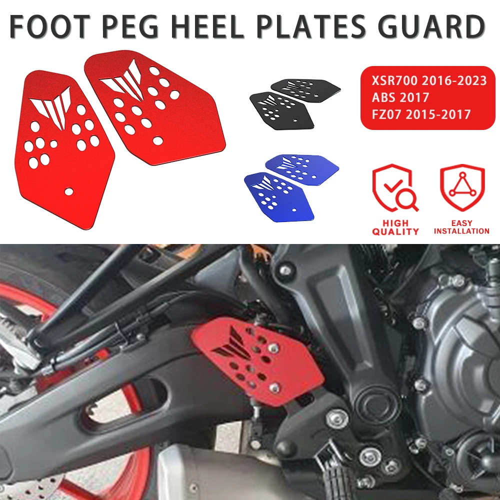 

MT FZ 07 Footrest Pedal Protector Motorcycle Accessories Foot Peg Heel Plates Guard For YAMAHA MT07 Tracer FZ07 XSR700 XSR 700