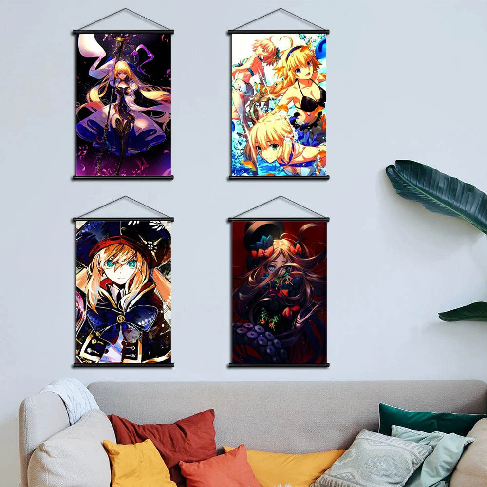 Плакаты Fate Zero Картина на холсте японское аниме Модульная картина Grand Order
