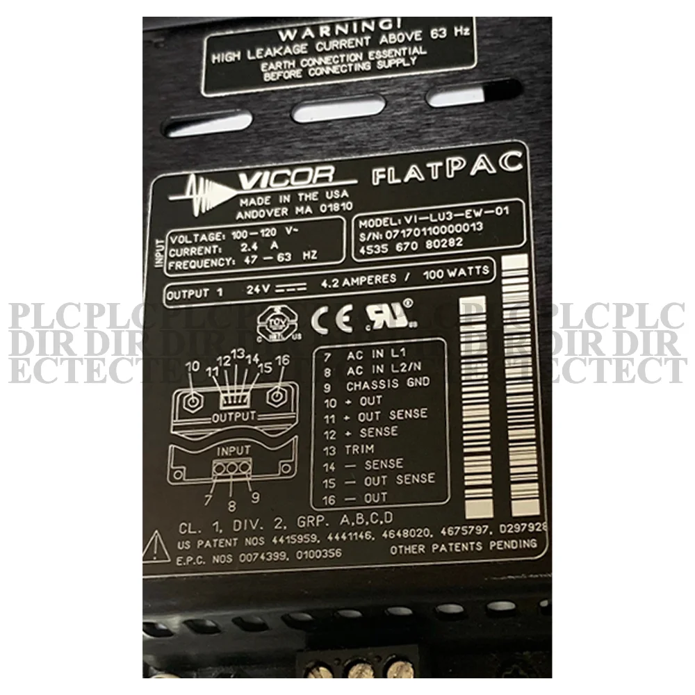 

Новый импульсный источник питания Vicor VI-LU3-EW-01