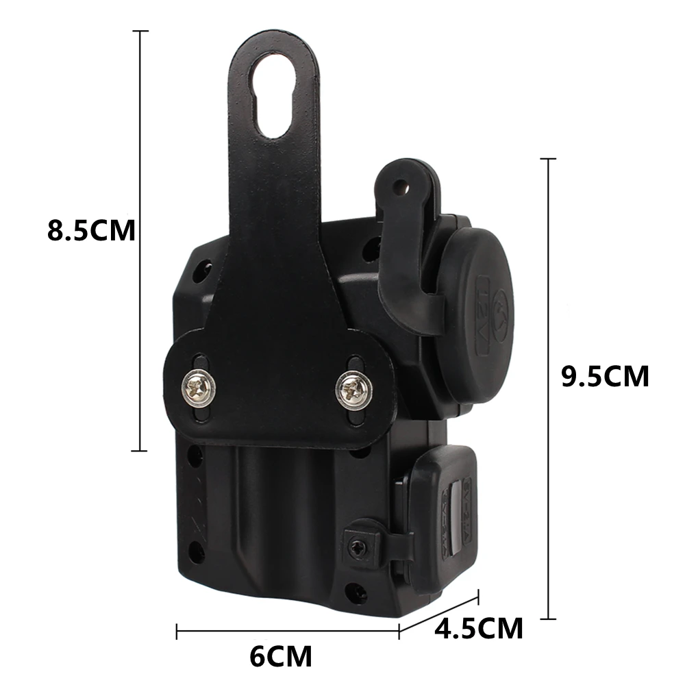 Двойной USB-порт розетка прикуривателя зарядное устройство на руль мотоцикла для
