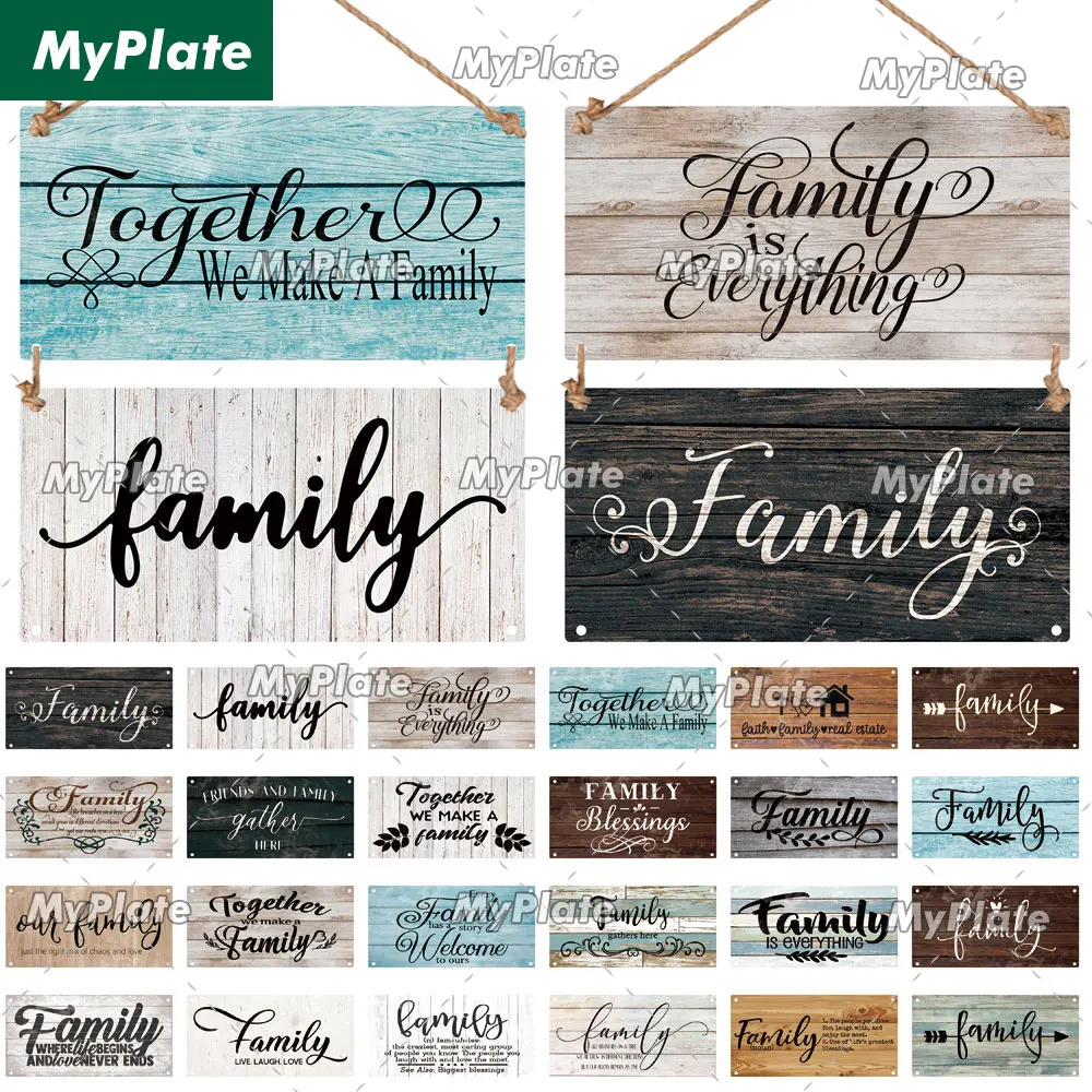 

Деревянная настенная табличка «Семья-все», деревянная табличка, дорожный гид, настенный индикатор для украшения дома, украшение для дома, п...