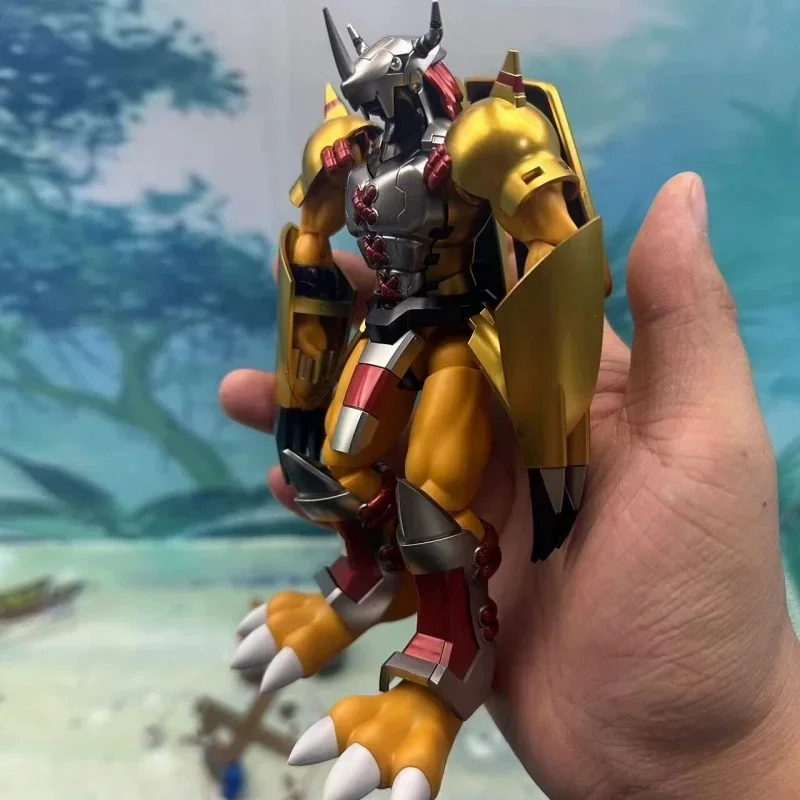 Подлинная фигурка Bandai Rise Frs Digimon приключения война серый металлический гарумон