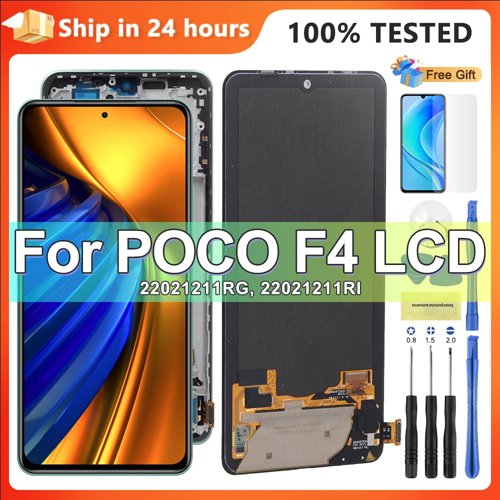 ЖК-дисплей AMOLED 6 67 ''для Xiaomi POCO F4 дигитайзер сенсорного экрана для POCOF4 22021211RG