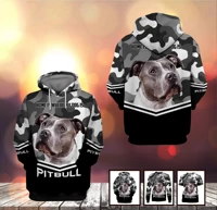 fashion 3d all over print amazing pit bull terrier mens hoodies harajuku long sleeve zip hooded casual pullover sweatshirts
