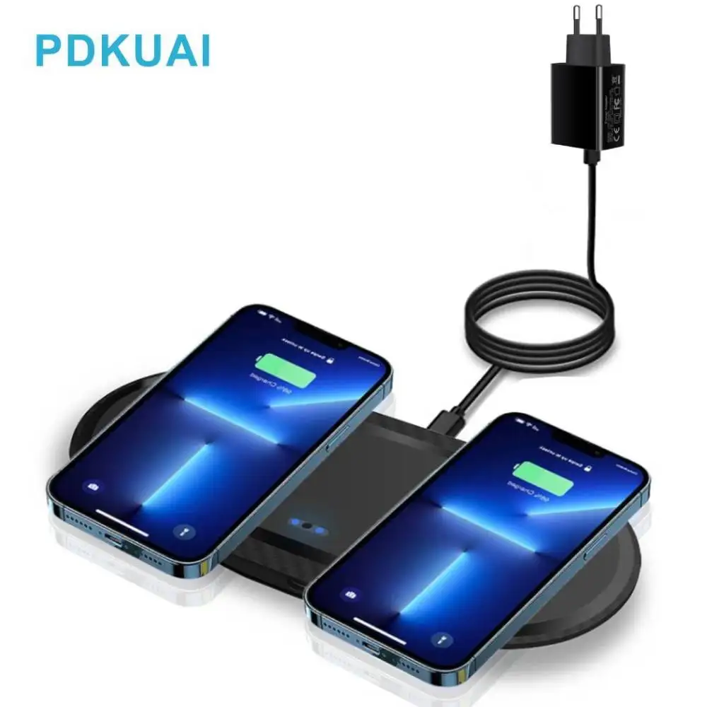 

2 в 1, беспроводное зарядное устройство для iPhone 14, 13, 12, 11, XS, XR, X, 8, AirPods 3 Pro, Samsung S22, S21, S20