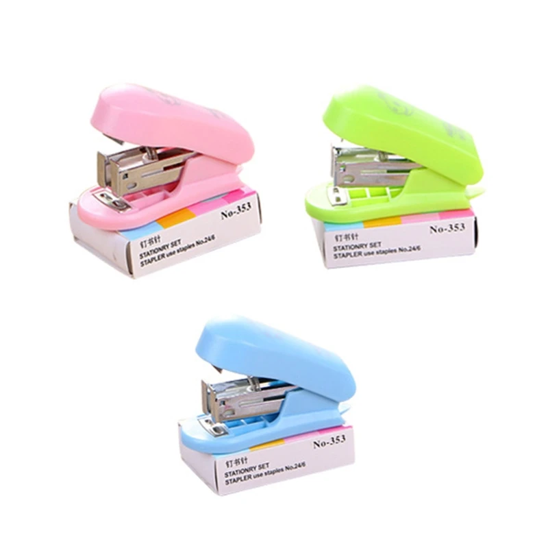 

Handheld Stapler Mini Office Stapler Set 400 Pcs 24/6 Staples Include for Home School Office Business 20 Sheets Capacity