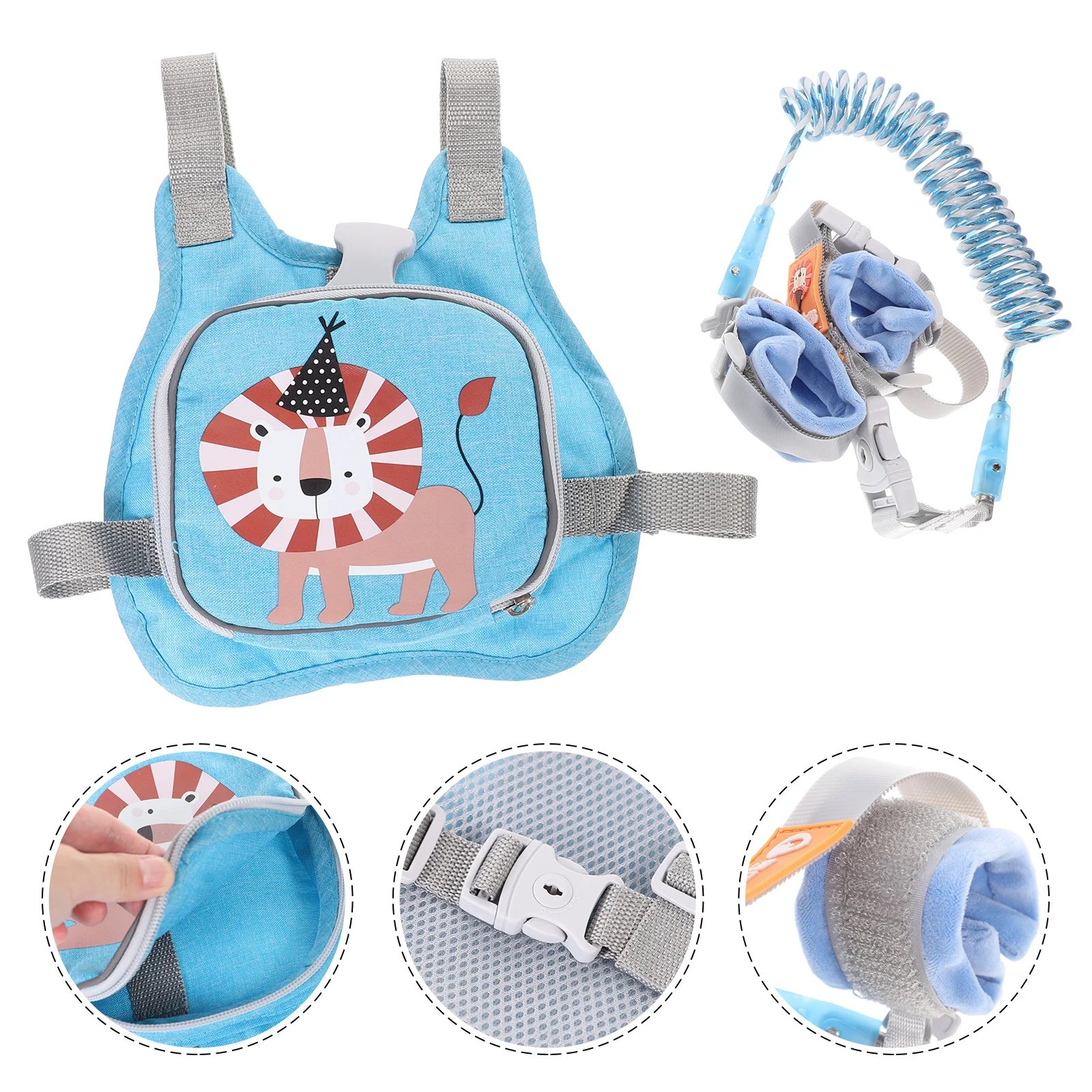 

Anti-lost Vest Children Toddler Leash Safety Harness Backpack Toddlers Kids Leashes Carrying