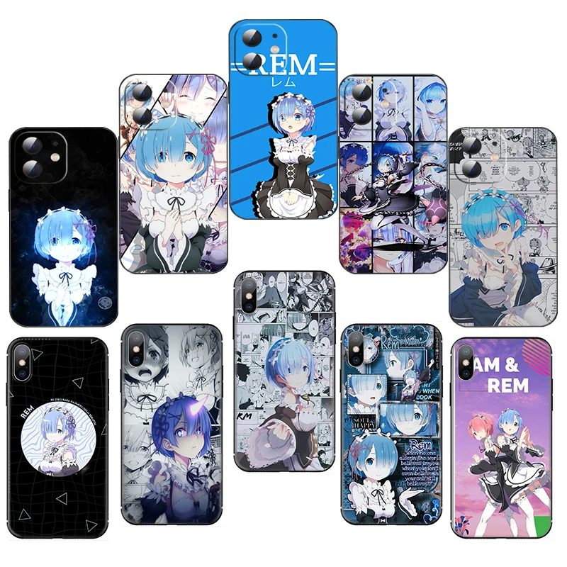 Мягкий силиконовый чехол MM120 Re Zero Rem для Moto G52 5G G9 G30 G50 G60 E7 Power E32