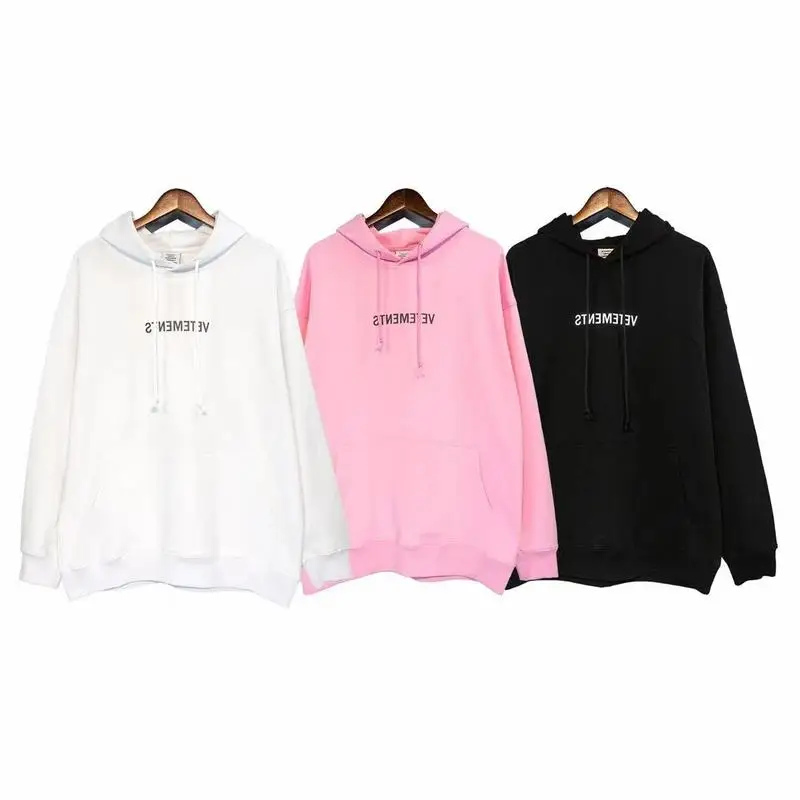 

2021 vetements Logo Printed Women Men Hooded Hoody Hoodies Hiphop Vetements Oversized Kanye West Hoodie Pullover