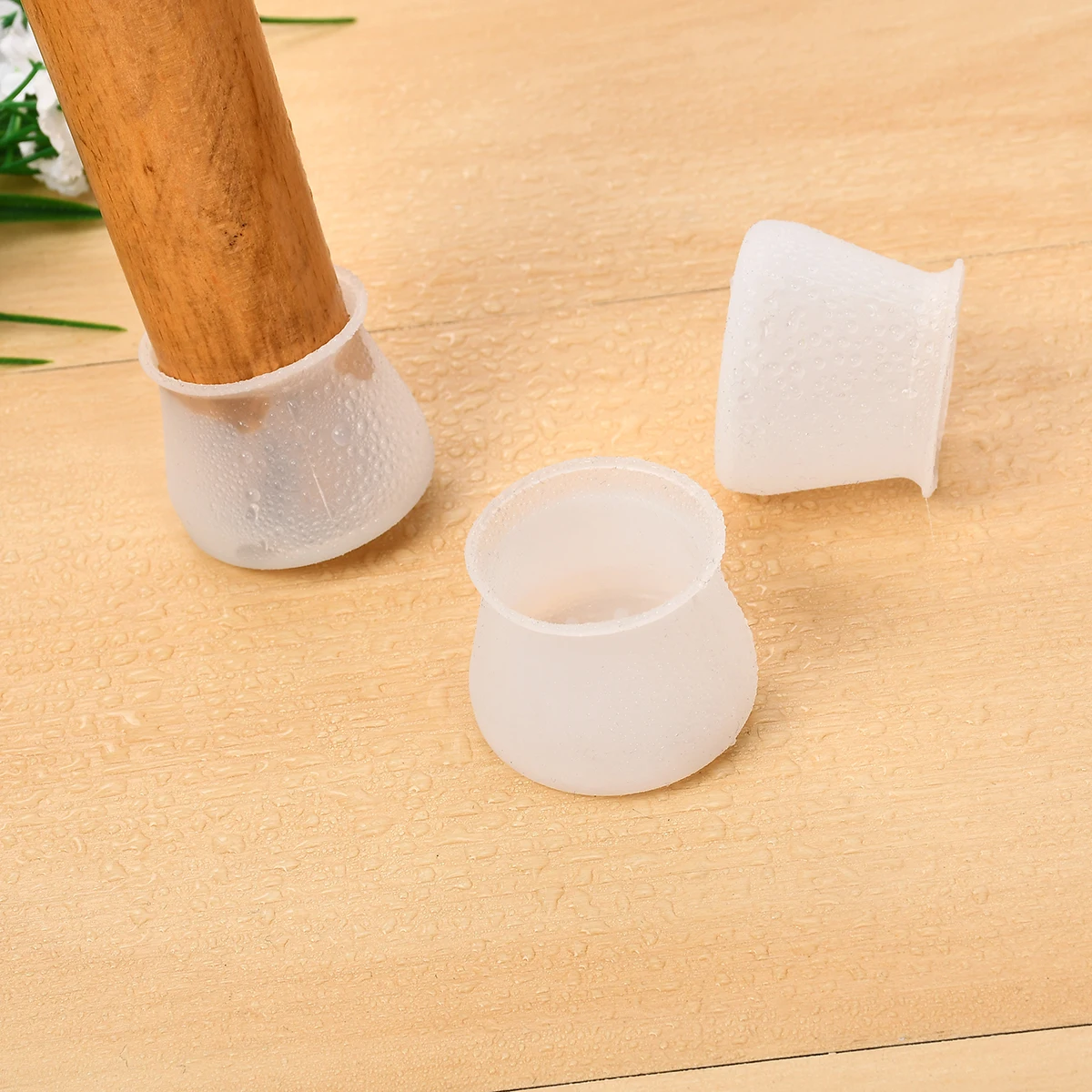 

New Furniture Silicone Protective Cover Table Foot Cover Anti-slip Foot Pads Leg Caps Floor Protection Table Round Feet Covers