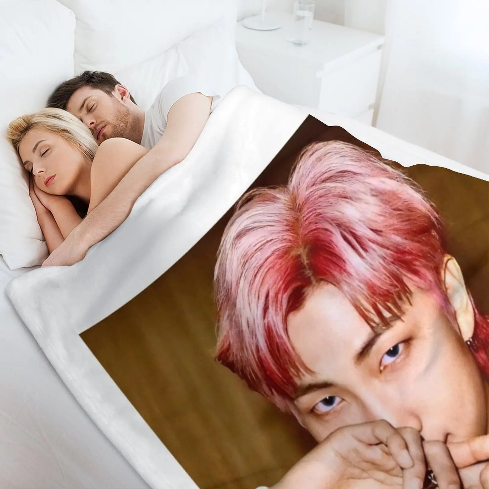 Наянджон тизер для масла фото розовые волосы RM пледы одно милое клетчатое