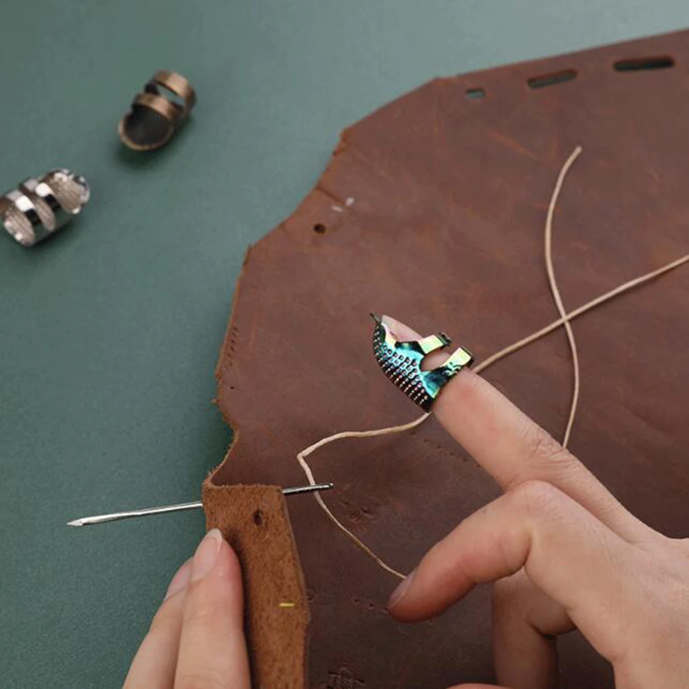 

New Retro Finger Protector Antique Thimble Ring Handworking Sewing Thimble Needles Craft Household DIY Sewing Accessories Tools