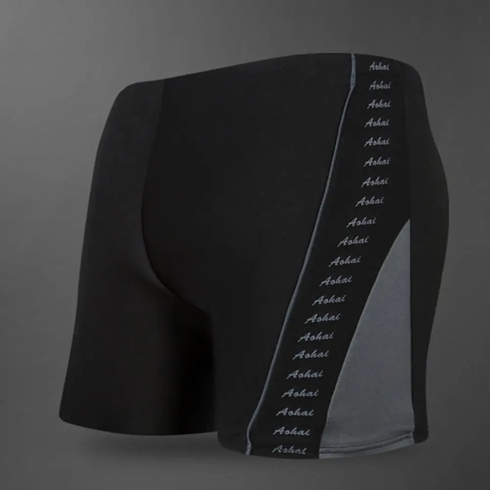 

Chic Men Swimming Shorts Comfortable Beachwear Summer Men Swimwear Sweat Absorption Men Swimming Trunk