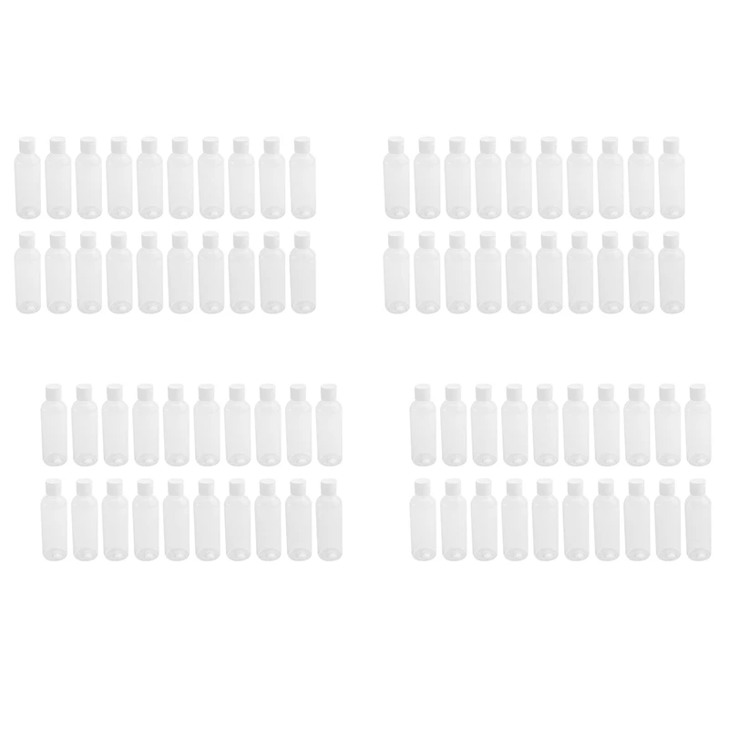 

80 Pieces 100Ml Plastic Shampoo Bottles Plastic Bottles For Travel Container For Cosmetics Lotion