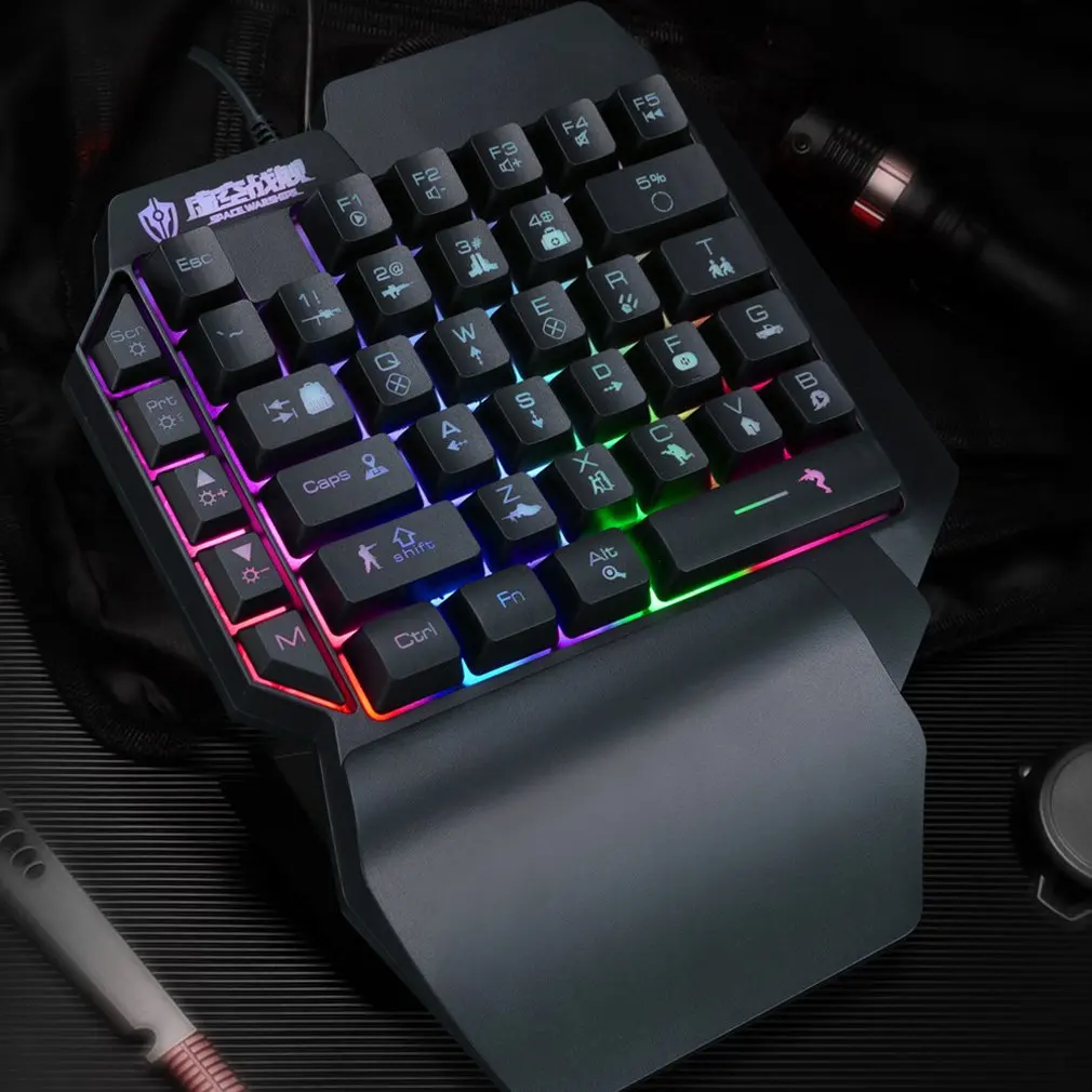 Маленькая механическая клавиатура Механическая игровая для одной руки