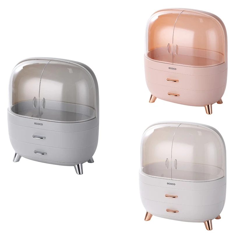 

Ecoco Makeup Storage Organizer Box Cosmetics Storage Display Rack With Drawer Jewelry Container Desktop Storage Box