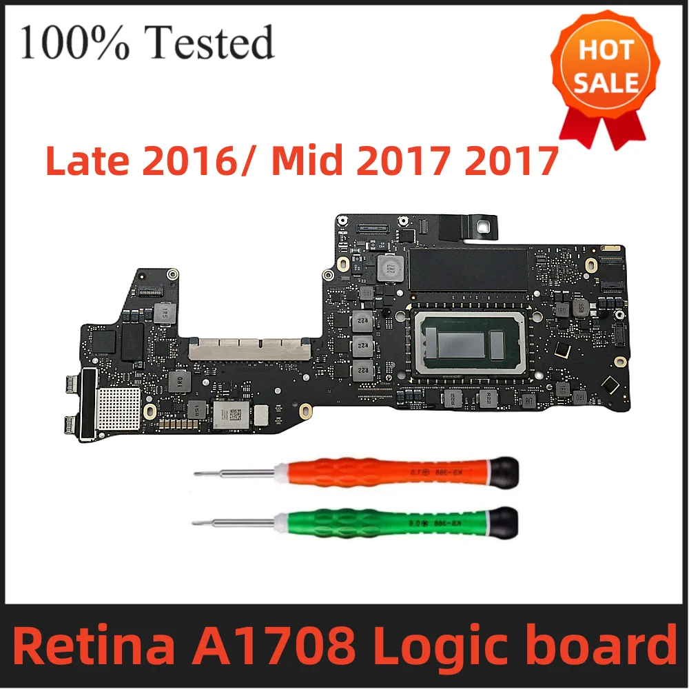 Материнская плата A1708 2016 2017 2,0G 2,3G 820-00875-A 820-00840-A 8 Гб 16 Гб EMC 2978 3164 для Macbook retina A1708