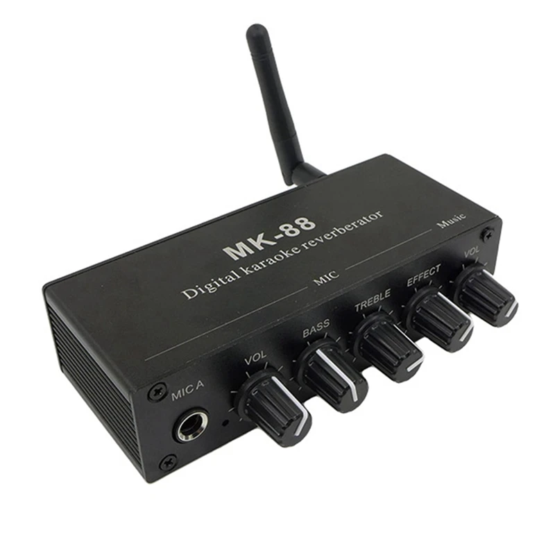 MK-88 6 5 мм караоке-микрофон с эффектом реверберации Bluetooth коаксиальный декодер