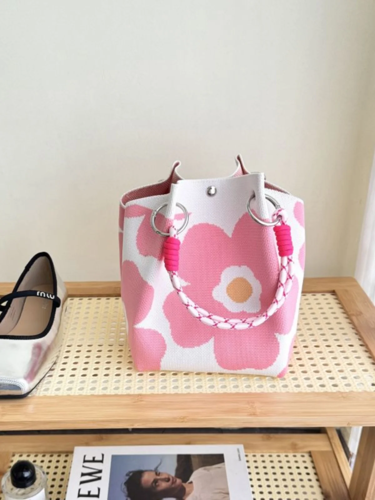 Новая милая вязаная сумка для мобильного телефона летняя дорожная кошелек монет