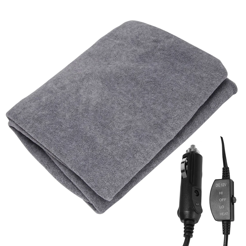 

Electric Car Blanket Heated 12Volt Travel Throw For Car RV Great For Cold Weather Tailgating Camping Use