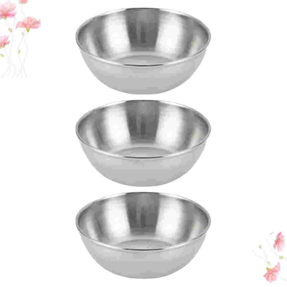 

Sauce Bowls Dish Cups Dipping Small Bowl Plates Condiment Appetizer Seasoning Soy Dip Serving Mini Steel Stainless Ketchup