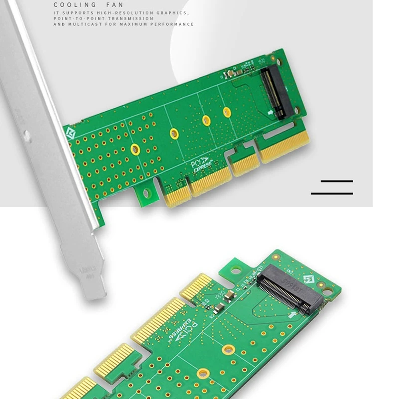 Карта адаптера твердотельного накопителя Top-Pcie4.0 к M.2NVME SSD Pcie4.0 X4X8X16 поддерживает