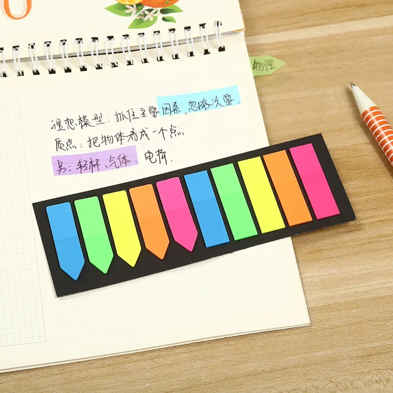 

Флуоресцентный самоклеящийся блокнот для записей, 200 листов, Стикеры для записей, Стикеры для записей, бумага для учеников, офисные принадлежности