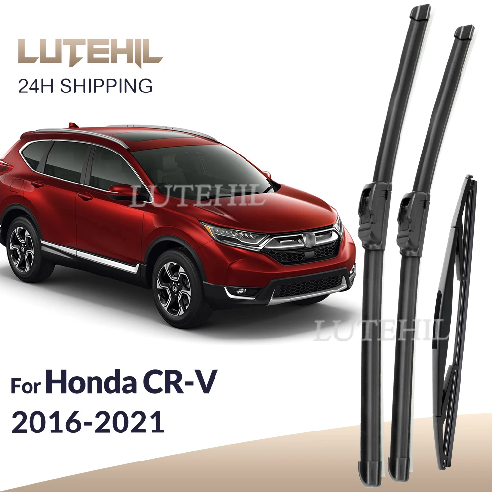 

Для Honda CR-V CRV MK5 2016-2021 2017 2018 2019 стеклоочиститель передние и задние щетки стеклоочистителя лобовое стекло щетки для окон 26 "+ 17" + 12"