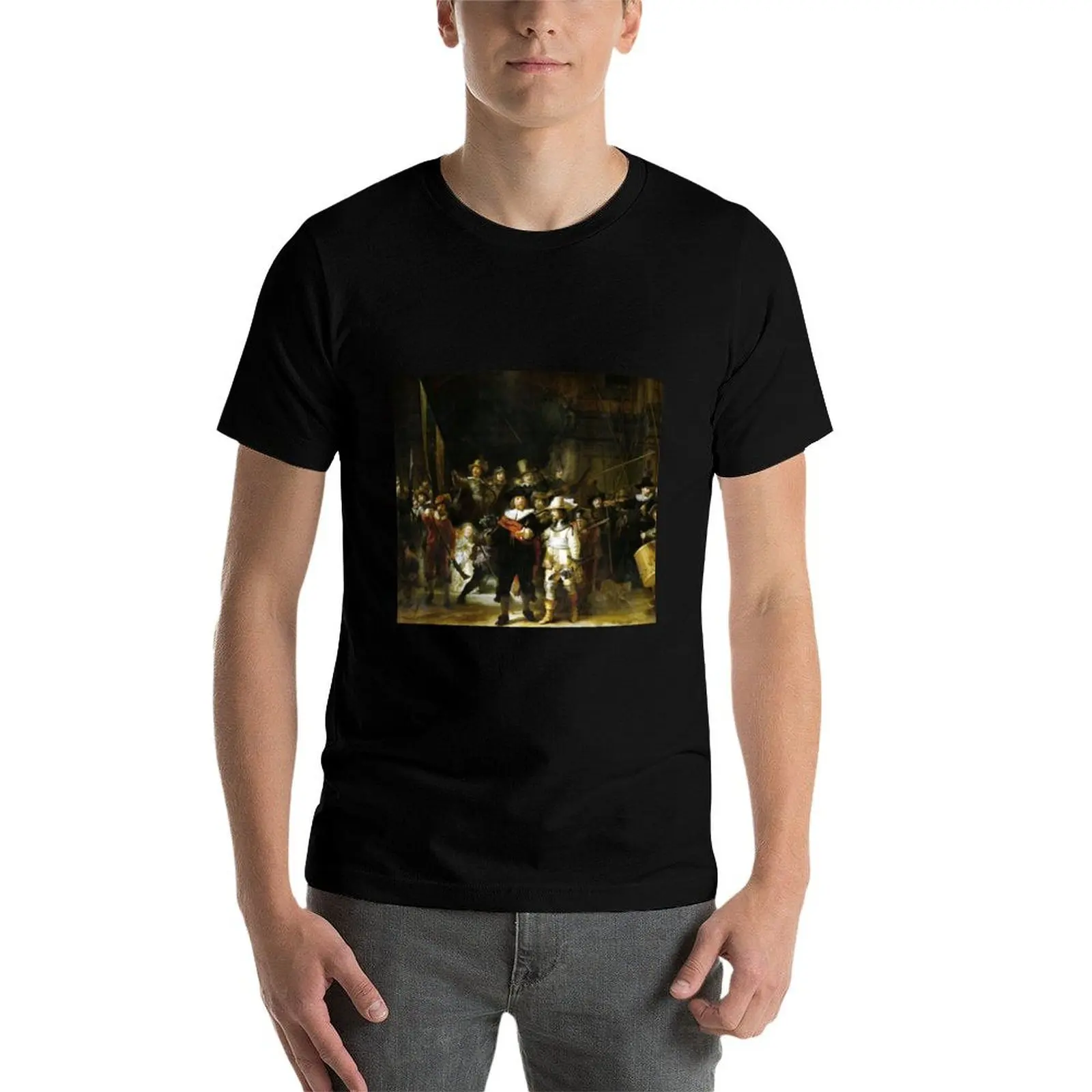 Фото Футболка Rembrandt The Nightwatch с принтом для повседневной носки №3