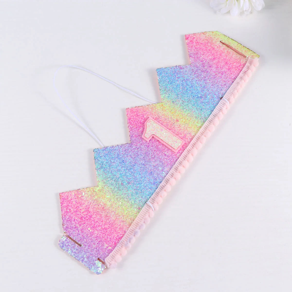 

Birthday Hatkids First Hairband Headdress Party Cap Small Toddler Girlsgifts Decorheadbands Glitter Infant Hats Happy Cake Baby